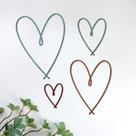 Decoração de arte de parede Pangda Metal Heart para quarto e sala de estar Decoração de arte de parede Pangda Metal Heart para quarto e sala de estar
