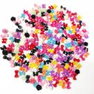 Decoração de arte de unhas PUEEN 250 unidades de laço de resina 3D e flor rosa Decoração de arte de unhas PUEEN 250 unidades de laço de resina 3D e flor rosa