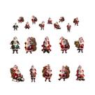 Decoração De Árvore De Natal Com Papai Noel Em Desenho Animado 2D, 10 Peças De Pingentes Suspensos, Decoração De Árvore De Natal Com Papai Noel Em Desenho Animado 2D, 10 Peças De Pingentes Suspensos,