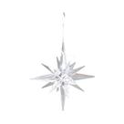 Decoração De Árvore De Natal Estrela Explosiva Branca Champanhe, Pingente Suspenso, Ornamento De Ano