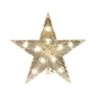 Decoração De Árvore De Natal LED De 15cm Com Estrelas Brilhantes Em Branco Quente Para O Lar E