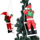 Decoração De Árvore De Natal Papai Noel Escada Na Corda