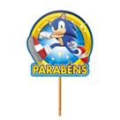 Decoração de Bolo - Sonic - The Hedgehog - 01 unidade - Regina -