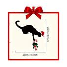 Decoração De Canto De Porta Em Forma De Gato Para O Natal, Imitação Rústica De Madeira, Atmosfera