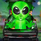 Decoração de carro alienígena inflável de Halloween TURNMEON 107 cm LED