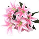 Decoração de casamento falsa de flor artificial Artfen Lily 10 Heads