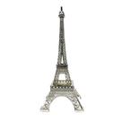 Decoração de estátua: Torre Eiffel, 10 cm, liga metálica prateada