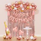 Decoração de Festa Amandir Rose Gold para Mulheres e Meninas