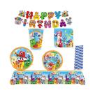 Decoração De Festa Com Blocos De Números, Toalha De Mesa, Copo, Prato, Guardanapo, Suprimentos Para Decoração De Festa Com Blocos De Números, Toalha De Mesa, Copo, Prato, Guardanapo, Suprimentos Para