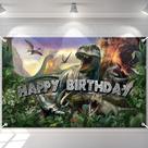 Decoração de Festa de Aniversário com Pano de Fundo de Dinossauro Avezano