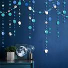 Decoração de festa Decor365 Circle Dot Garland Ice Blue Decoração de festa Decor365 Circle Dot Garland Ice Blue