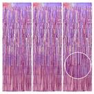 Decoração de festa TONIFUL Laser Light Pink Door Streamers