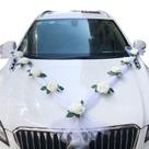 Decoração de flores para carros de casamento Flores artificiais EUBUY