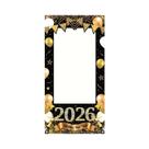 Decoração De Fundo Para Festa De Ano Novo 2026 Em Preto E Dourado, Acessório Fotográfico Temático