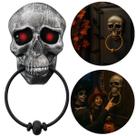 Decoração De Halloween Enfeite De Porta Campainha Assustador Led E Som