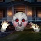 Decoração de Halloween inflável JOYIN Zombie Baby de 3,3 m