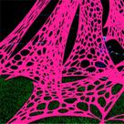 Decoração de Halloween YHFUISK Glow Pink Spider Web 700 pés quadrados Decoração de Halloween YHFUISK Glow Pink Spider Web 700 pés quadrados
