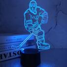 Decoração de hóquei no gelo Night Light FULLOSUN Hockey 3D Illusion