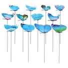 Decoração de jardim MECCANIXITY Butterfly Stakes Blue (24 unidades)