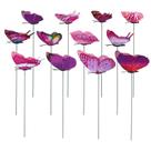 Decoração de jardim MECCANIXITY Butterfly Stakes Purple (24 unidades)