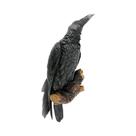 Decoração De Jardim Para Halloween, Estátua De Corvo Falsa Em Resina, Escultura De Animal Decoração De Jardim Para Halloween, Estátua De Corvo Falsa Em Resina, Escultura De Animal
