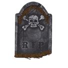 Decoração de Lápide de Espuma Halloween RIP com Caveira para Cemitério Assombrado Decoração de Lápide de Espuma Halloween RIP com Caveira para Cemitério Assombrado