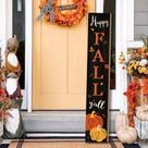 Decoração de letreiro de varanda ARKUKT Happy Fall Y'all Welcome 47,2 cm