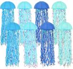 Decoração de medusa: lanternas de medusa penduradas em azul Decoração de medusa: lanternas de medusa penduradas em azul