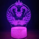 Decoração de mesa Night Light 3D Apex Legends Hunter Badge