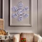 Decoração de Natal Alpine Corporation Hanging Snowflake