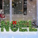 Decoração de Natal ATDAWN Noel Sign com 132 luzes LED
