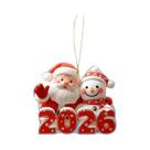 Decoração De Natal Boneco De Neve Vermelho Design Fofo Em 2D Presente De Ano Novo Ornamento