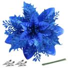Decoração de Natal de flores artificiais Furrain Poinsettia