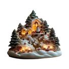 Decoração De Natal Em Acrílico Rotativa 2D Em Forma De Casa De Boneco De Neve Para Mesa, Decoração Decoração De Natal Em Acrílico Rotativa 2D Em Forma De Casa De Boneco De Neve Para Mesa, Decoração