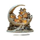 Decoração De Natal Em Acrílico Rotativa 2D Em Forma De Casa De Boneco De Neve Para Mesa, Decoração Decoração De Natal Em Acrílico Rotativa 2D Em Forma De Casa De Boneco De Neve Para Mesa, Decoração