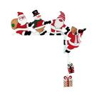 Decoração De Natal Em Madeira Para Porta: Papai Noel, Boneco De Neve E Rena - Pingente De Desenho