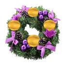 Decoração de Natal sacudida com guirlanda de velas