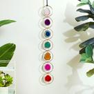 Decoração de parede Agate Slice Circle 7 Colors Healing Crystal