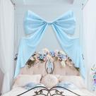 Decoração de parede Big Bow Wavwavw Blue Poliéster 100cm x 183cm