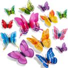 Decoração de parede com borboleta SAOROPEB 3D 72 unidades de camada dupla Decoração de parede com borboleta SAOROPEB 3D 72 unidades de camada dupla