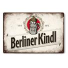 Decoração de parede com letreiro de estanho Berliner Kindl Beer Vintage 20x30cm