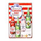 Decoração de parede com letreiro de estanho Vintage Canada Dry Beverages 20x30cm
