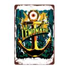 Decoração de parede com pintura em ferro Retro Mr. Lemonade Anchor Design