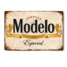 Decoração de parede com placa de estanho Iron Modelo Especial Beer Vintage 20x30cm