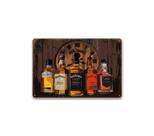 Decoração de parede com placa de metal Jack Daniel's Whisky 20x30cm Iron Decoração de parede com placa de metal Jack Daniel's Whisky 20x30cm Iron