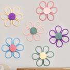 Decoração de parede de berçário Peryiter Boho, conjunto de 6 flores de margarida de 25 cm
