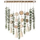 Decoração de parede de eucalipto artificial GIAUMA com bastão de 42-42,5 cm