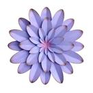 Decoração de parede de flores de metal AHYS 30 cm roxa para interior e exterior