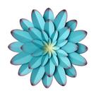 Decoração de parede de metal AHYS Wall Art Metal Flowers Blue 30cm