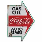 Decoração de parede de metal Coca-Cola Auto Shop Gas Oil Auto Reparos de automóveis